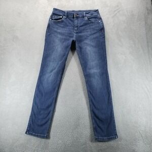 Mugsy Jeans Mens 32x32 Blue Slim Fit Stretch Dark Wash Faded